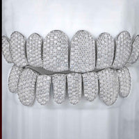 Perm Cut Honeycomb Custom Moissanite Grillz