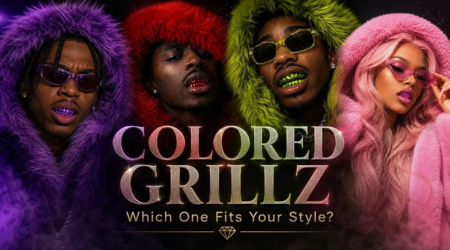 Colored Grillz: Purple, Pink, Red, Blue, Green or Black — Which One Fits Your Style?