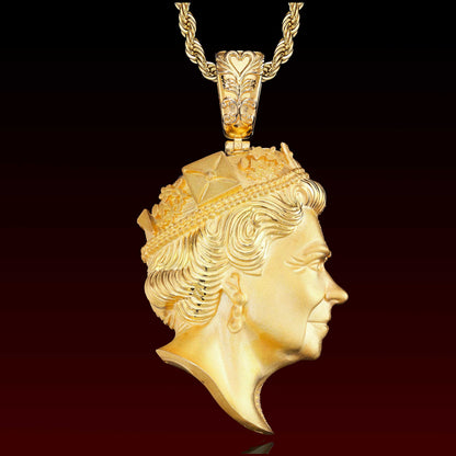 Custom 3D Queen Iced Out Pendant