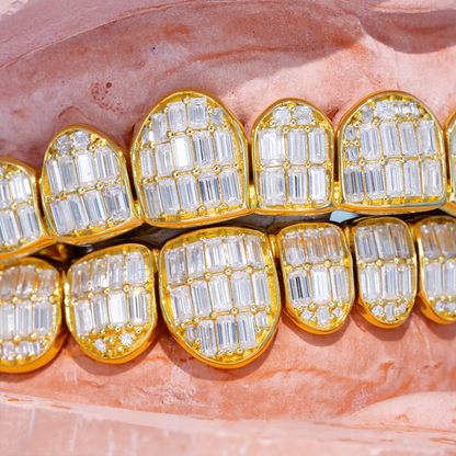 Baguette Cut Custom Moissanite Grillz