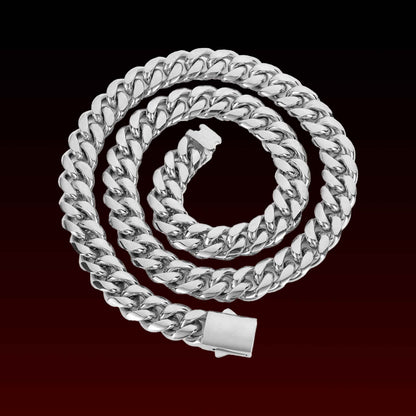 18K Spring Buckle Miami Cuba Chain