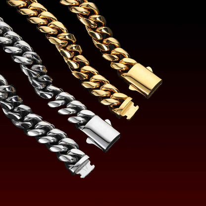 18K Spring Buckle Miami Cuba Chain