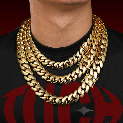 18K Thickness Miami Cuban Chain