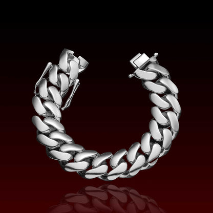18K Thickness Miami Cuban Link Bracelet