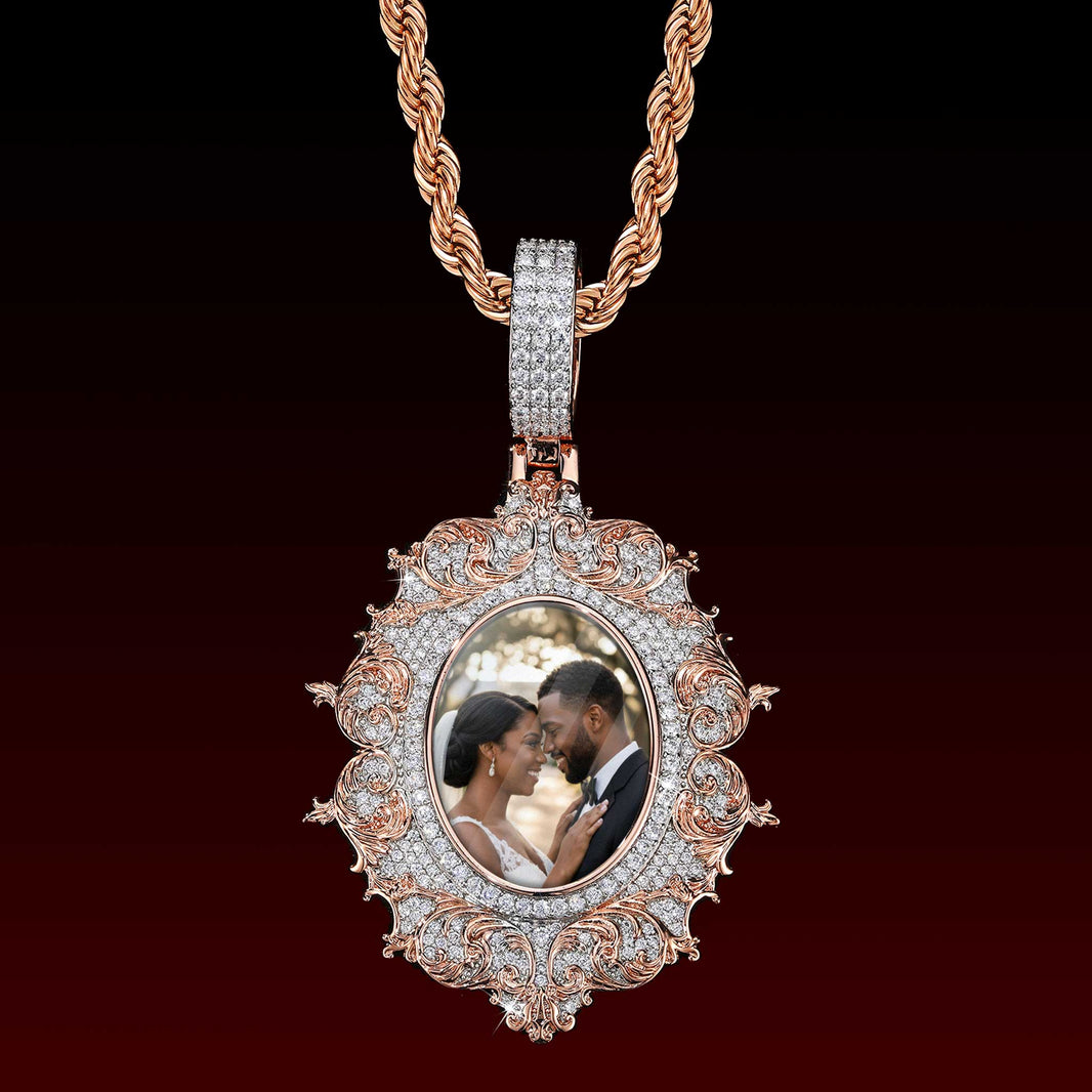 Flower clusters Custom Photo Pendant