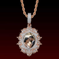 Flower clusters Custom Photo Pendant