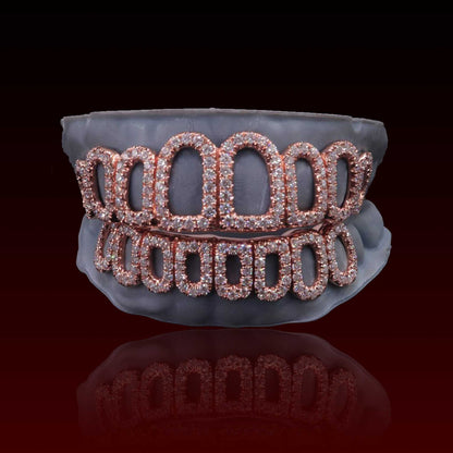 Open Face Custom Moissanite Grillz