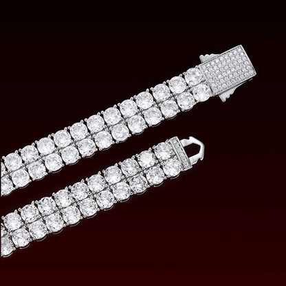 10MM Two Row Tennis Bracelet