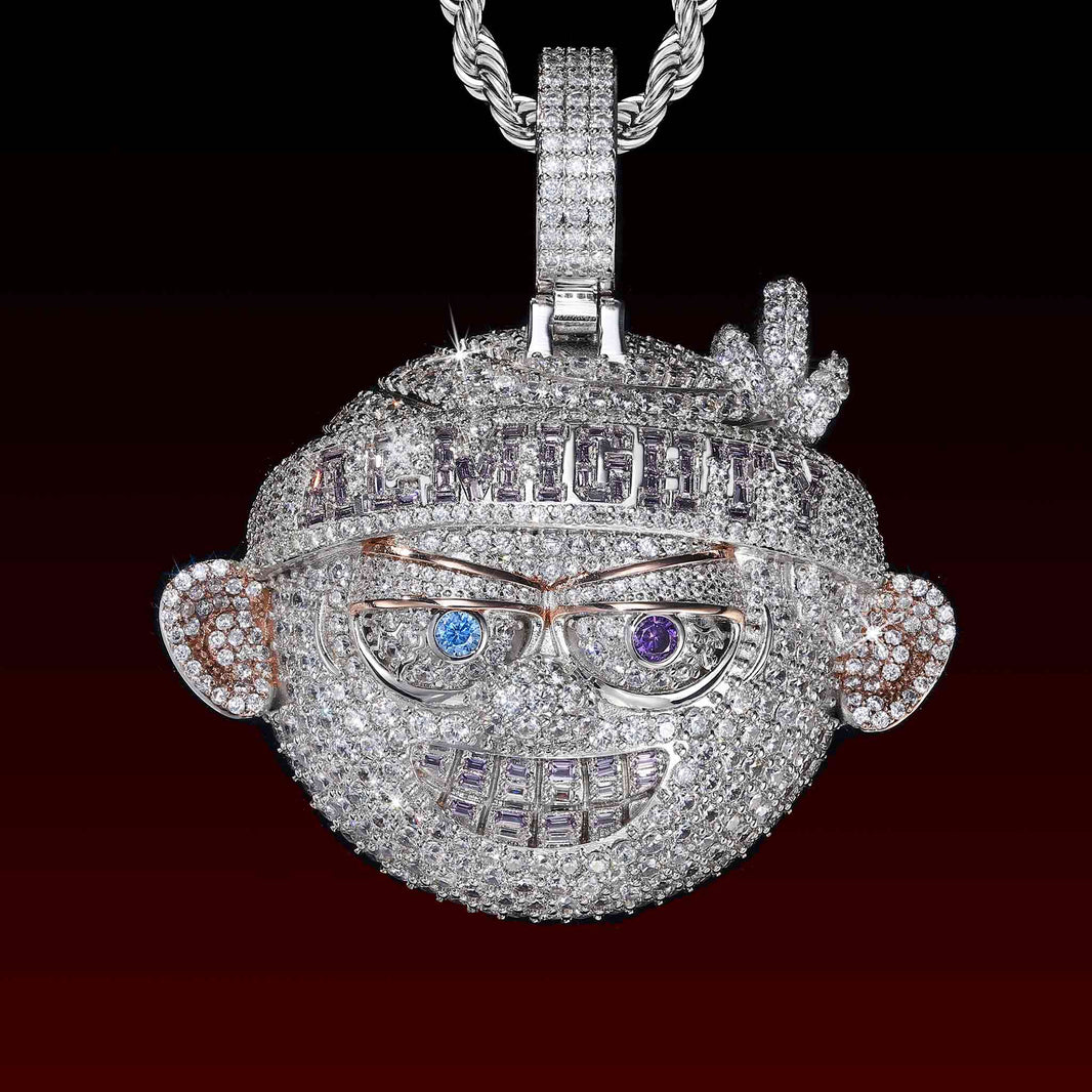 Grillz Boy Iced Out Pendant