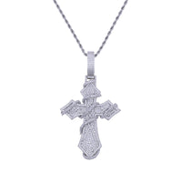 Thorns Cross Iced Out Pendant