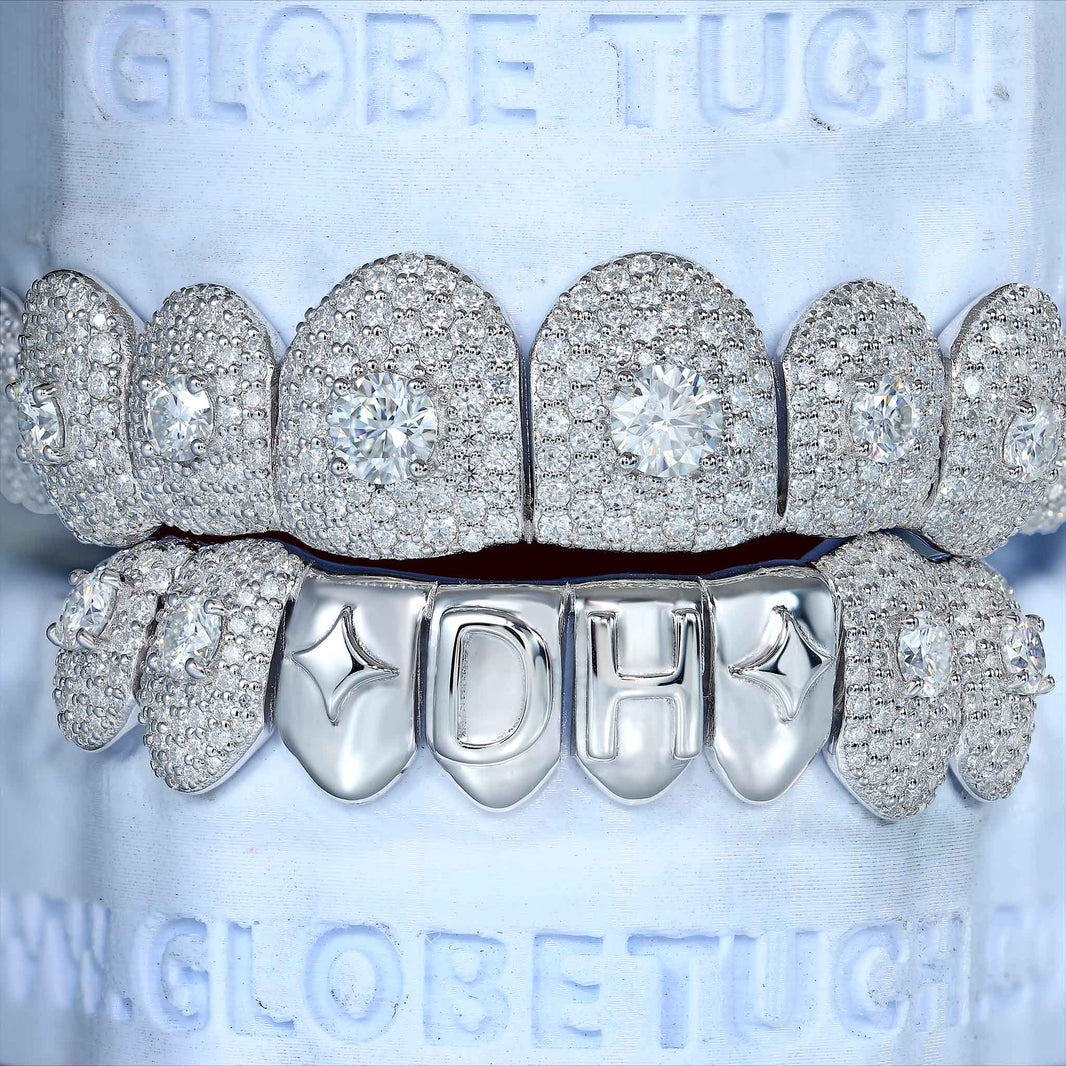 Letter Designer Collaboration Custom Moissanite Grillz
