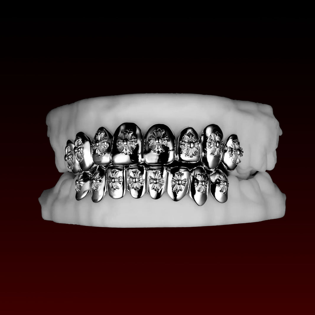 Cross Carving Polished Custom Grillz