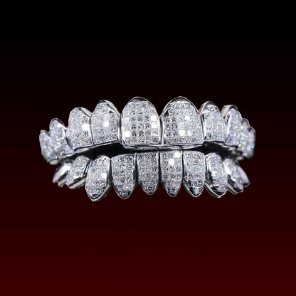Princess Cut Invisible Set Custom Moissanite Grillz