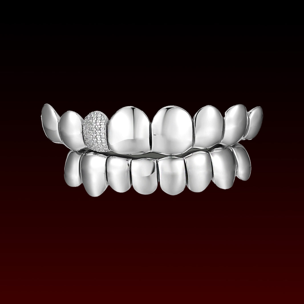 Single Iced Polished Custom Grillz
