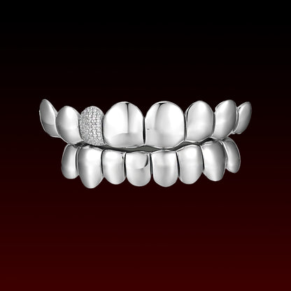 Single Iced Polished Custom Grillz
