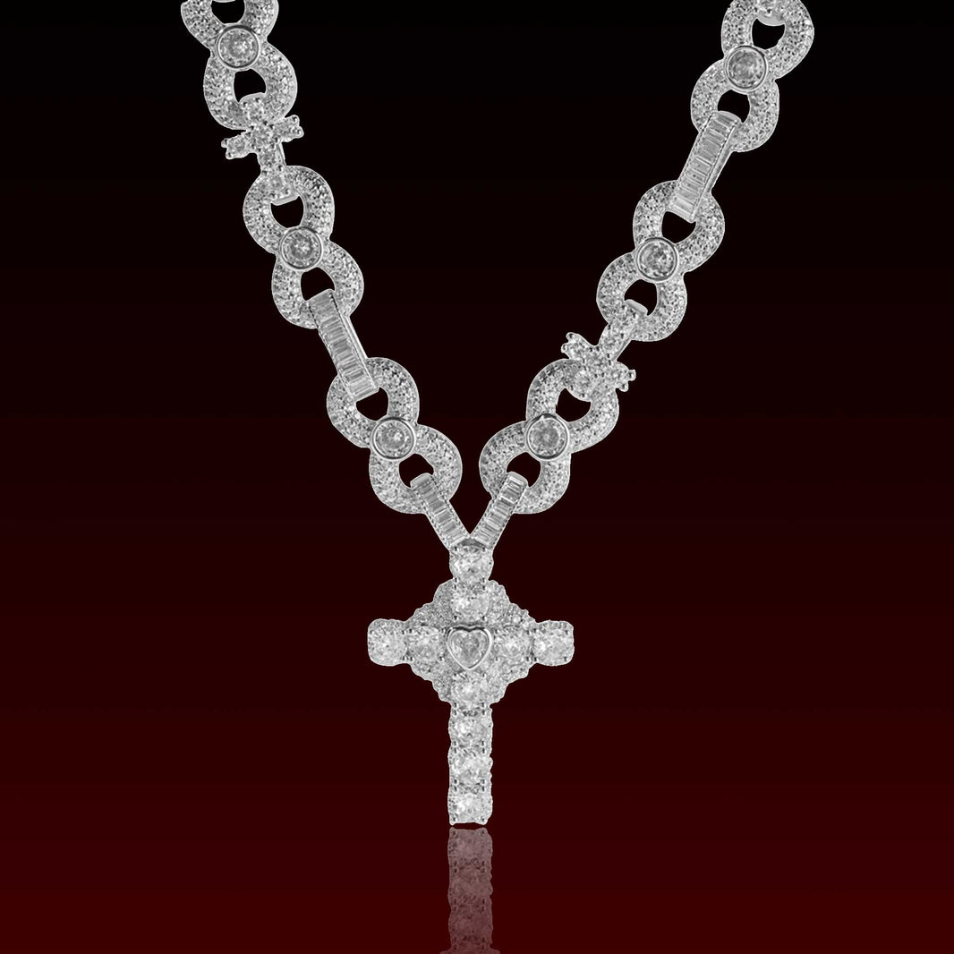 12MM Cross Link Iced Out Chain