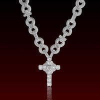 12MM Cross Link Iced Out Chain
