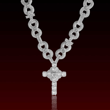 12MM Cross Link Iced Out Chain