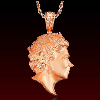 Custom 3D Queen Iced Out Pendant