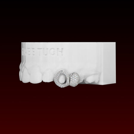 2 Teeth Cap Custom Moissanite Grillz