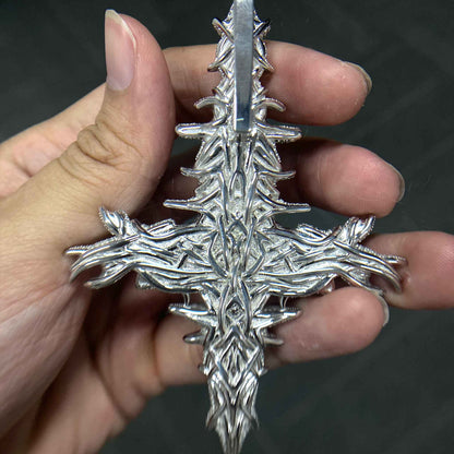Upside Down Antagonist Cross Pendant