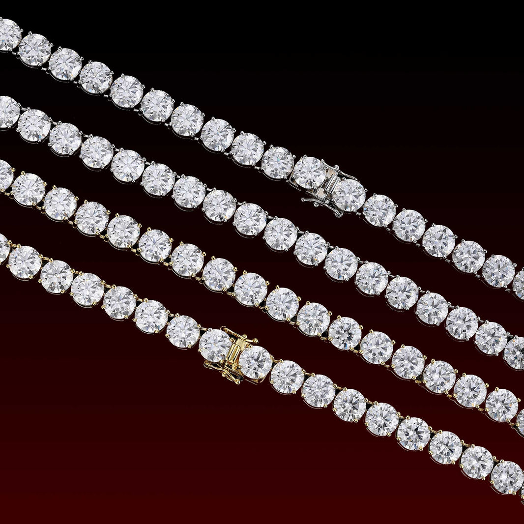 S925 8MM Moissanite Tennis Chain