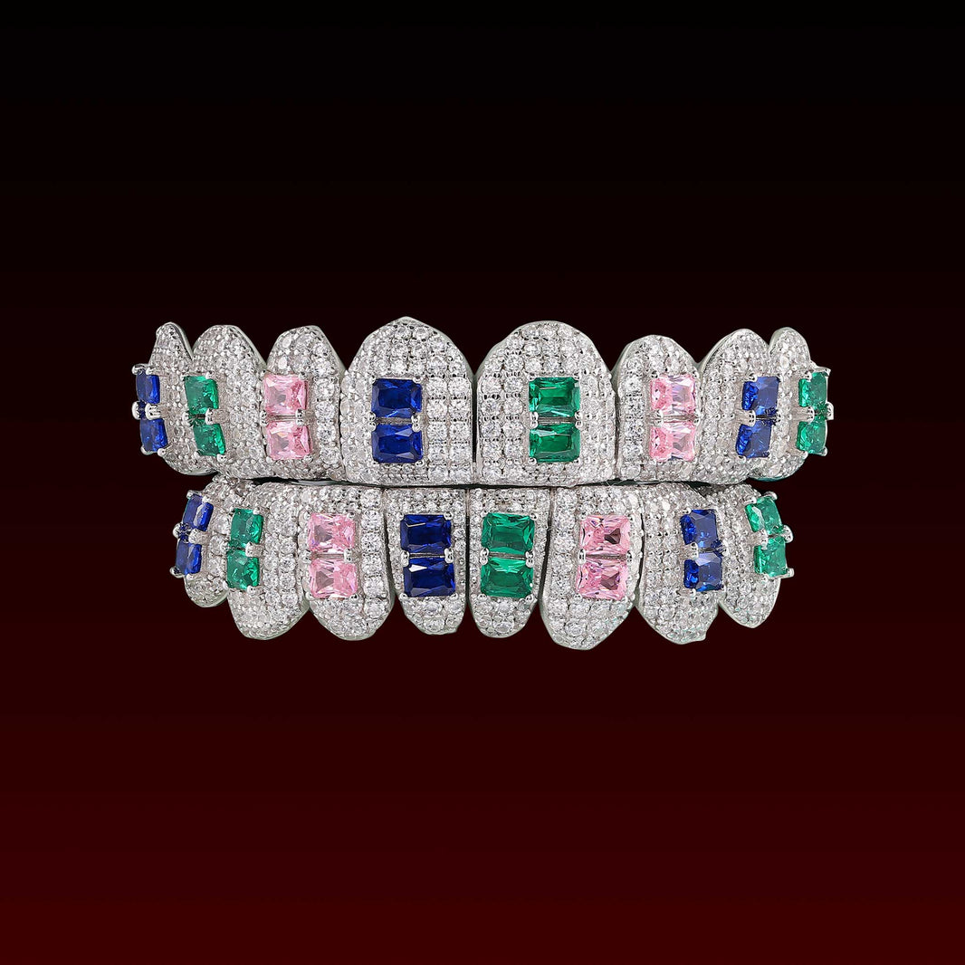 Color Emerald Birthstone Custom Moissanite Grillz
