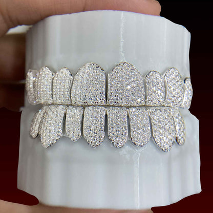 Honeycomb Rimless Setting Custom Moissanite Grillz