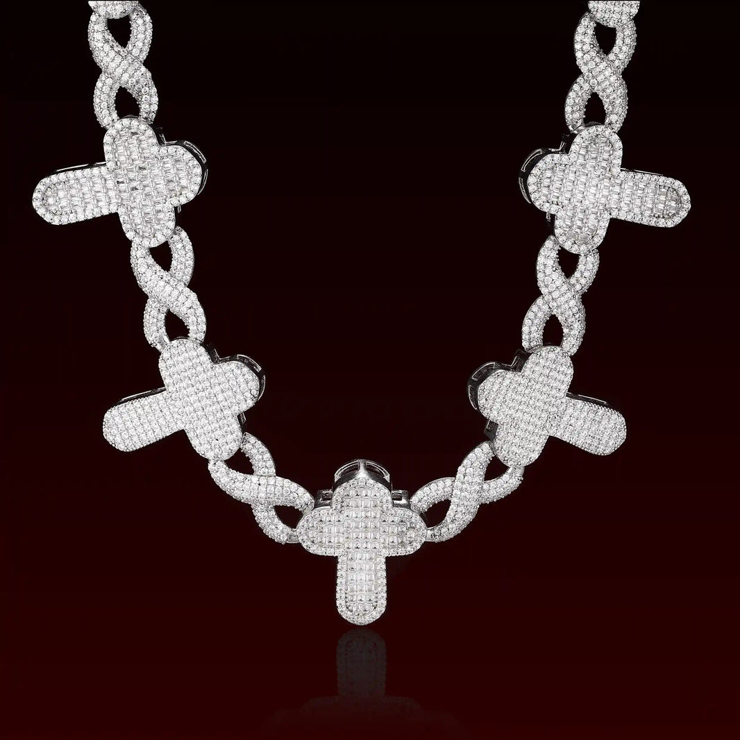 Infinity Cross Iced Out Chain