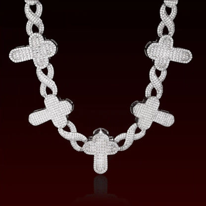 Infinity Cross Iced Out Chain