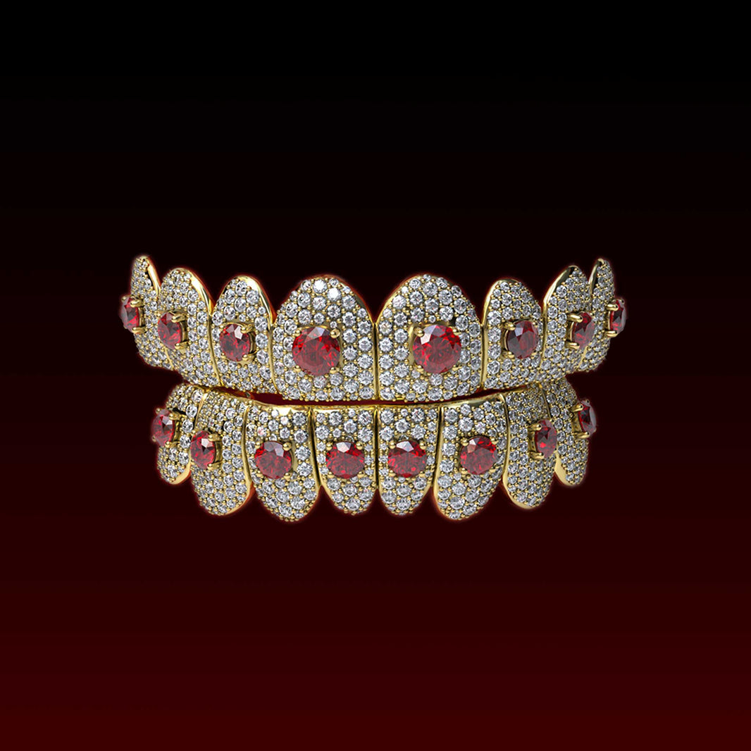 Center Gemstone Custom Moissanite Grillz