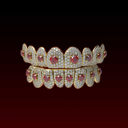 Center Gemstone Custom Moissanite Grillz