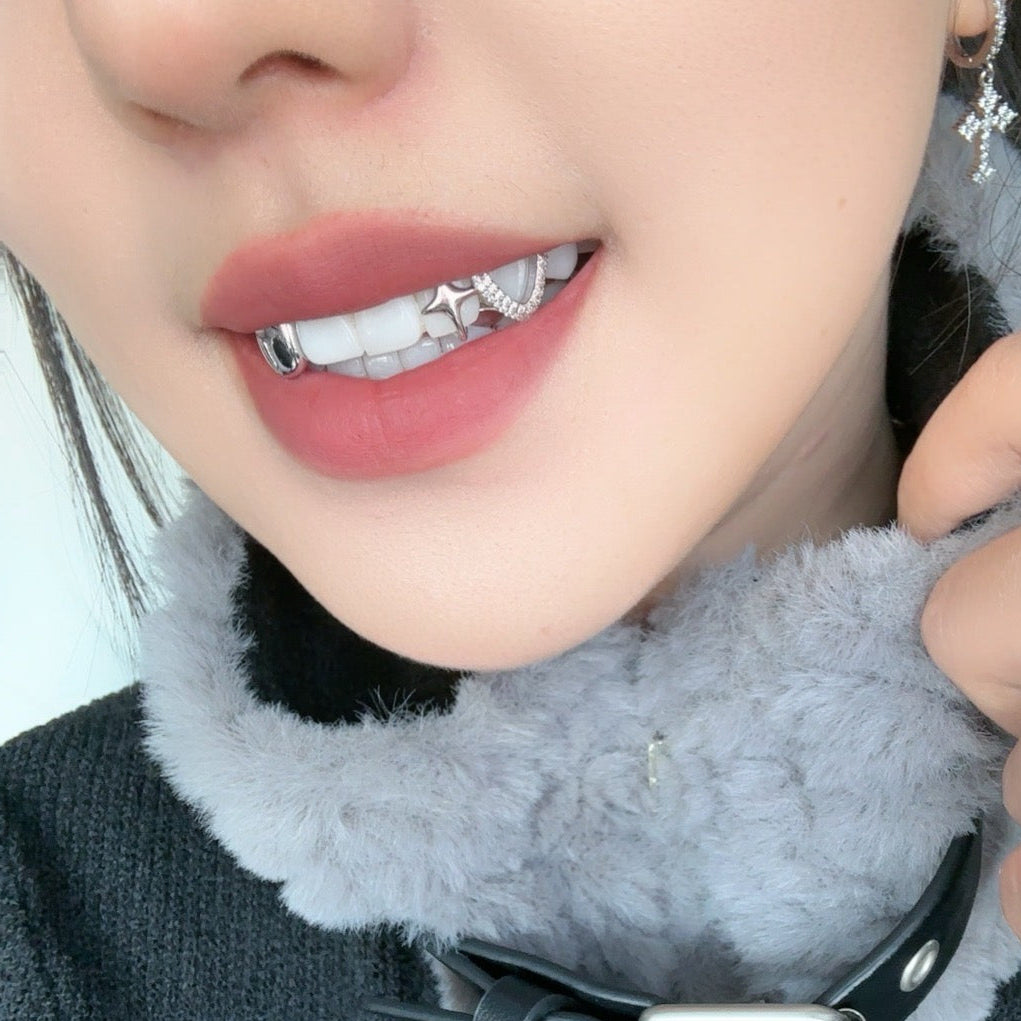 3 Teeth Cap Star Heart Custom Grillz