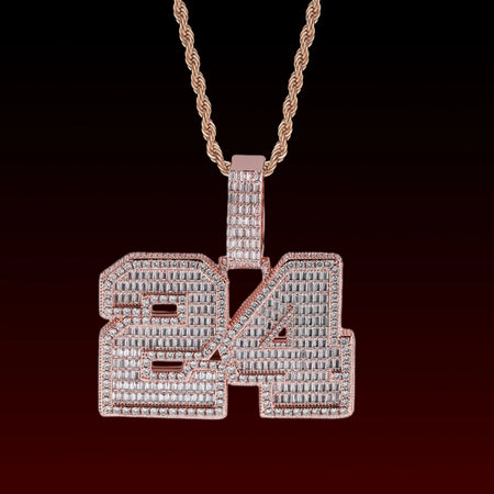 Baguette Cut Custom Letter Pendant