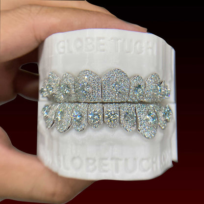 Honeymoon Set Blue Moissanite Custom Grillz