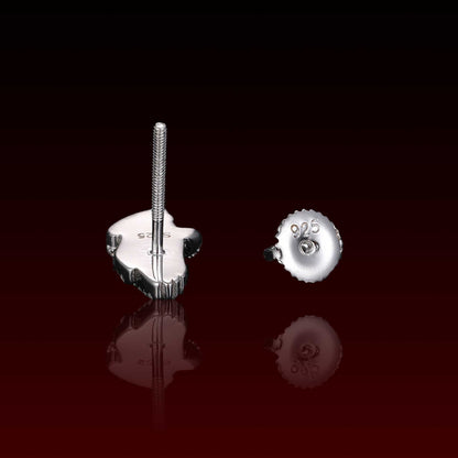 Praying Hands Moissanite Stud Earrings