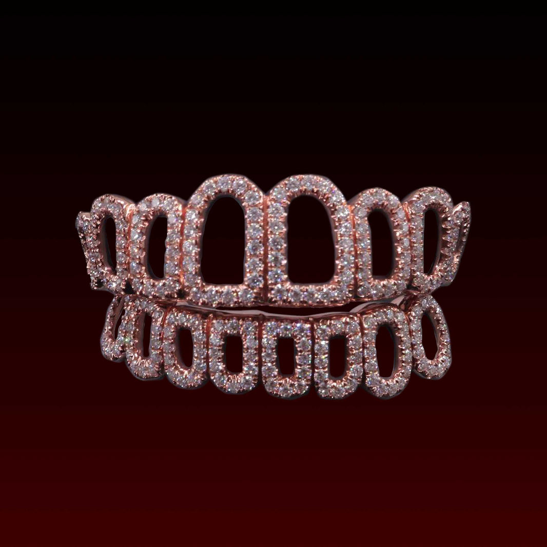 Open Face Custom Moissanite Grillz