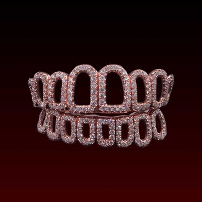 Open Face Custom Moissanite Grillz