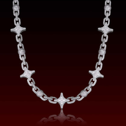 Ball Star Mariner Iced Out Chain
