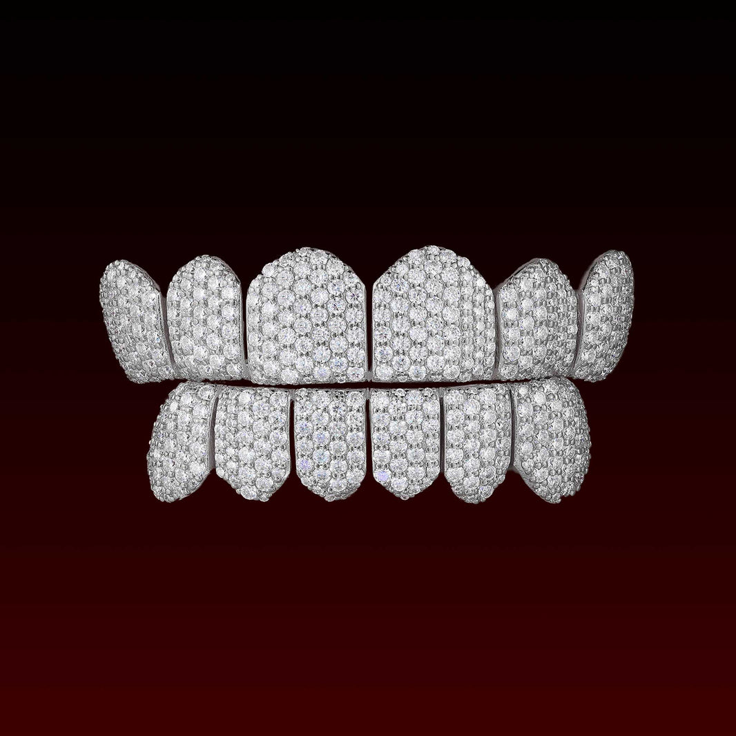 Honeycomb Rimless Setting Custom Moissanite Grillz