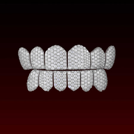 Honeycomb Rimless Setting Custom Moissanite Grillz