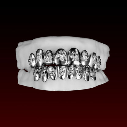 Cross Carving Polished Custom Grillz