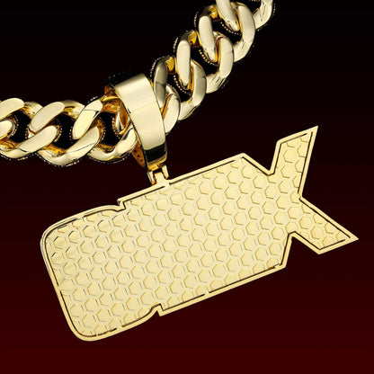 Two-tone Color Custom Letter Pendant