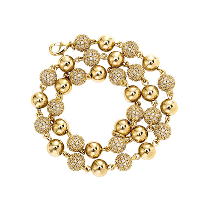 6/8/10MM Iced Out Ball Chain