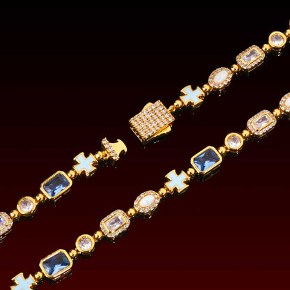Opal Blue Style Gemstone Bracelet