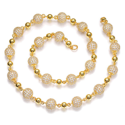 6/8/10MM Iced Out Ball Chain