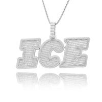 Big Baguette Italic Custom Letter Pendant