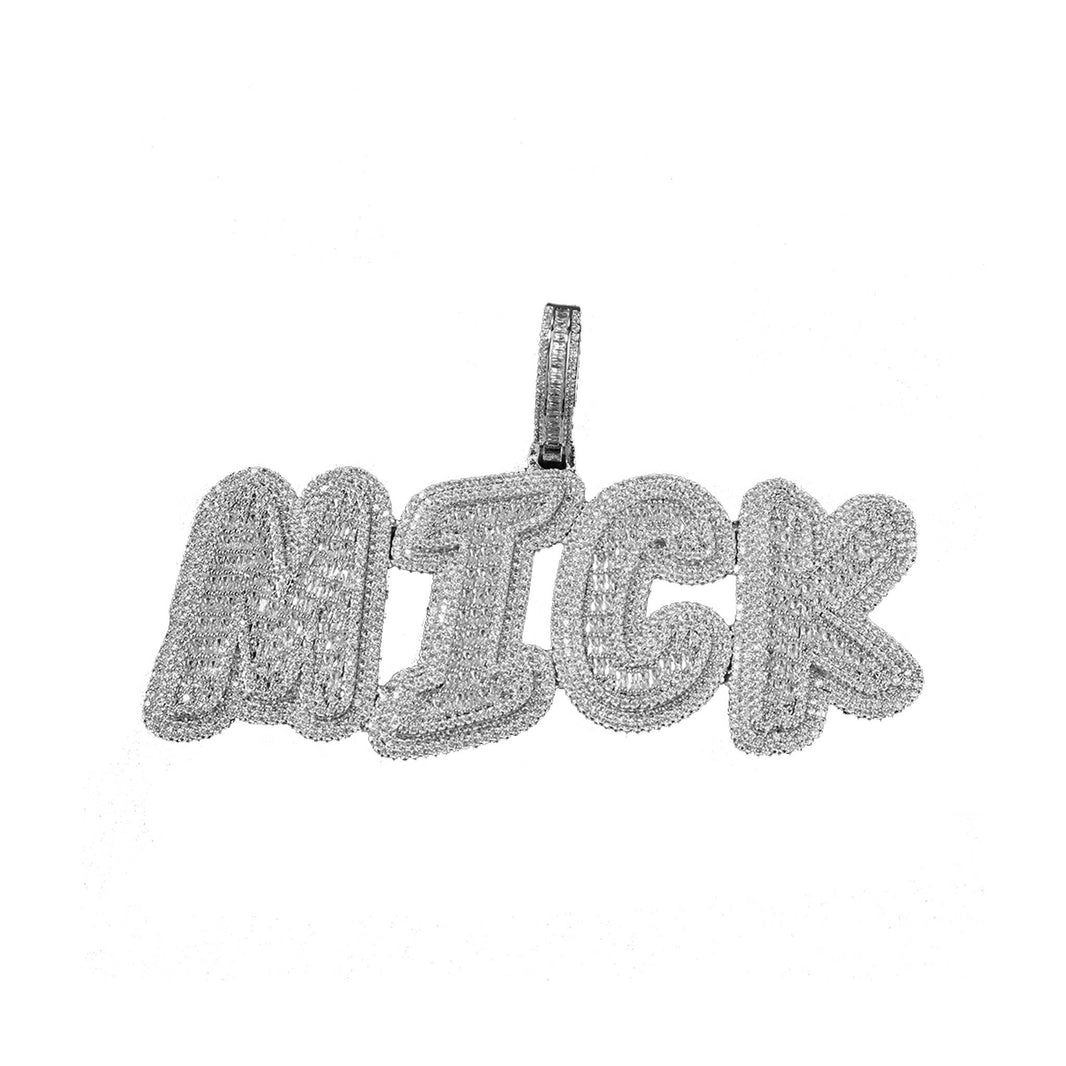 Graffiti Font Custom Letter Pendant