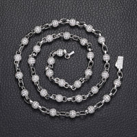 6MM Rolo Ball Iced Out Chain