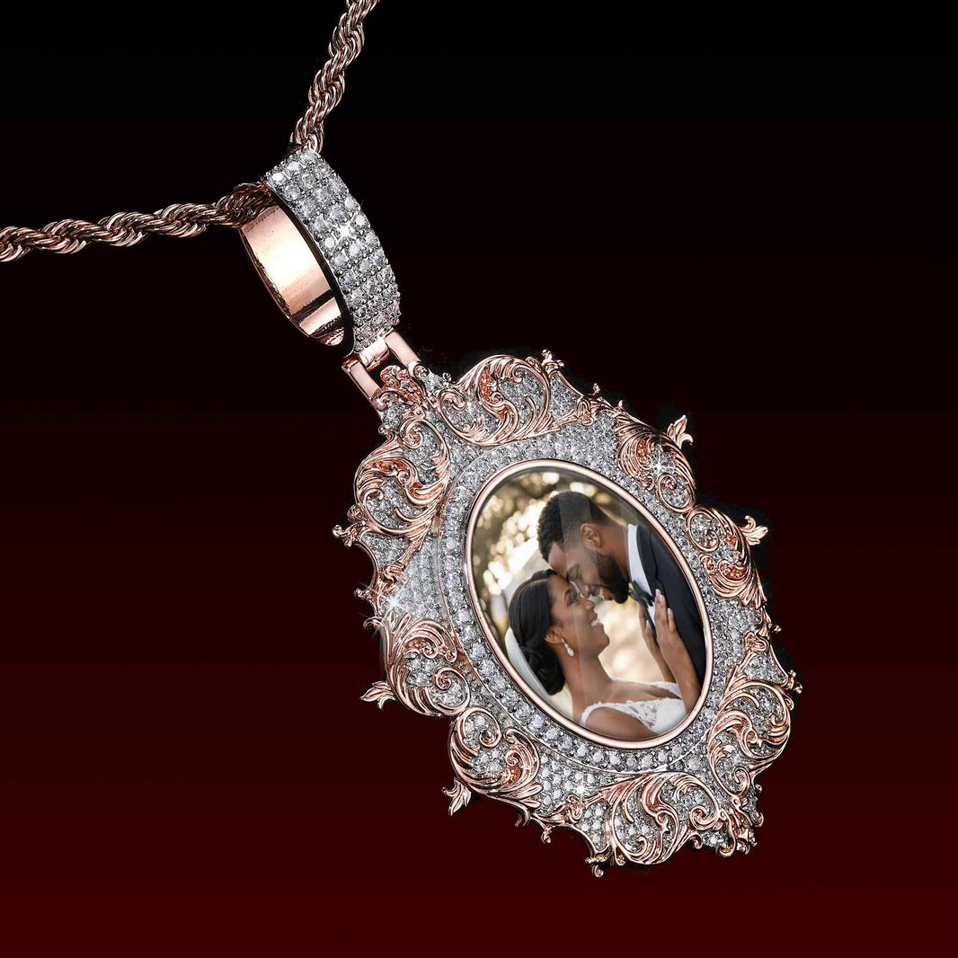 Flower clusters Custom Photo Pendant